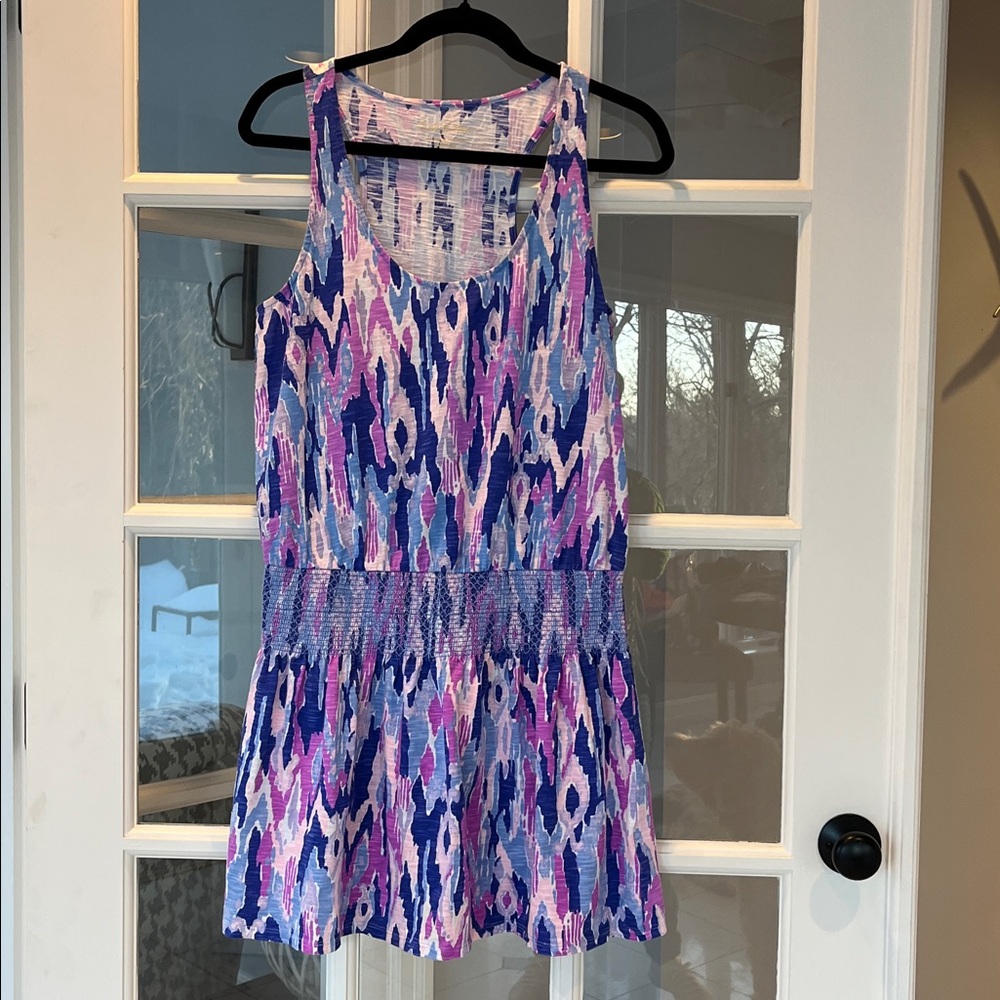 Tideline Amethyst One Too Many Knit Smock Waist Tank Dress New - Picture 3 of 6
